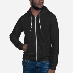 F497W Unisex Flex Fleece Zip Hoodie